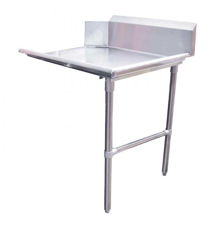 48-inch Stainless Steel Clean Dish Table - Right Side
